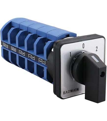 63A 3-Position Rotary Switch With IP65 Waterproof Box – 16 Screw Terminals, Industrial Grade