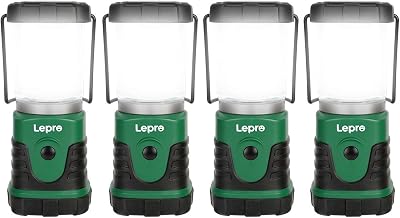 Lepro Camping Lantern Battery Powered 4 Pack AA Dimable 350 Lumen IPX4