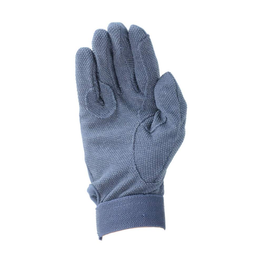 Hy5 Cotton Pimple Palm Gloves - Navy - X Small - Horse Equestrian Riding Gloves