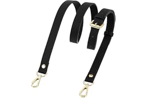 uxcell Genuine Leather Purse Strap, 41.7"-51.2" Adjustable Crossbody Replacement Straps 0.7" Width for Women Handbags Shoulde