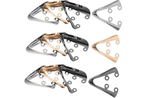 TOPPERFUN 6pairs High Heel Protective Covers Metal Shoe Tip Caps for Pointed Toe Women Dress Shoes Repair