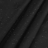 Vonty The Yard - Tela impermeable de nailon Ripstop – 60 pulgadas de ancho (3 yardas), tela negra a prueba de agua, tela lige