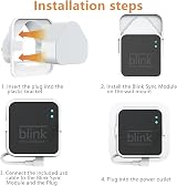 Dunear Outlet Mount for Blink Sync Module 2 White Cardboard Short USB Cable view 6