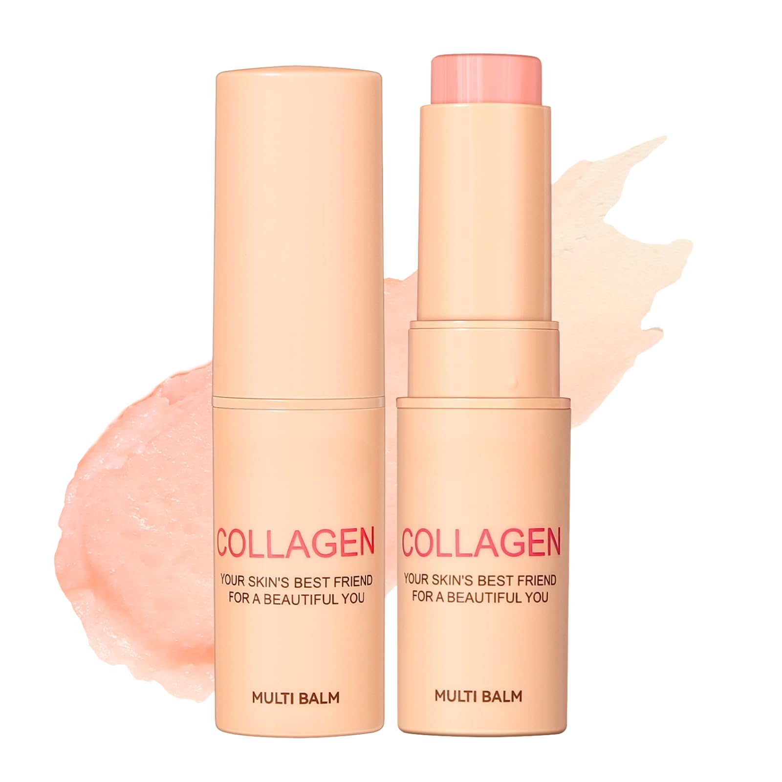 Collagen Stick for Face, Collagen Wand Stick for Face Eye Lip Neck, Wrinkle Bounce Multi Balm Sticks, Collagen Moisturiser, Hydrating Face Cream, Boost Elascity, Travel Size, 7g