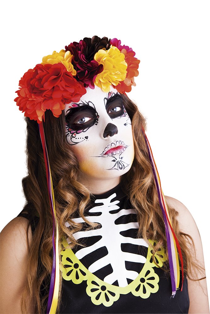 Rubies Luxury Headband Katrina with Roses Day of the Dead, One Size (s4349)
