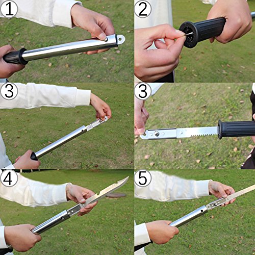 Ezyoutdoor Multitools Shovel Axe Saw Camping the Sappers Shovel folding Shovel Utilities implement for Household Hunting Survival Picnic Hiking Survival Self Defense - Thumbnail 5