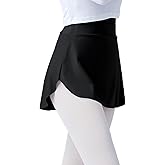 Daydance Girls Women Pull On Ballet Skirt Elastic Mini Skirt for Dancing