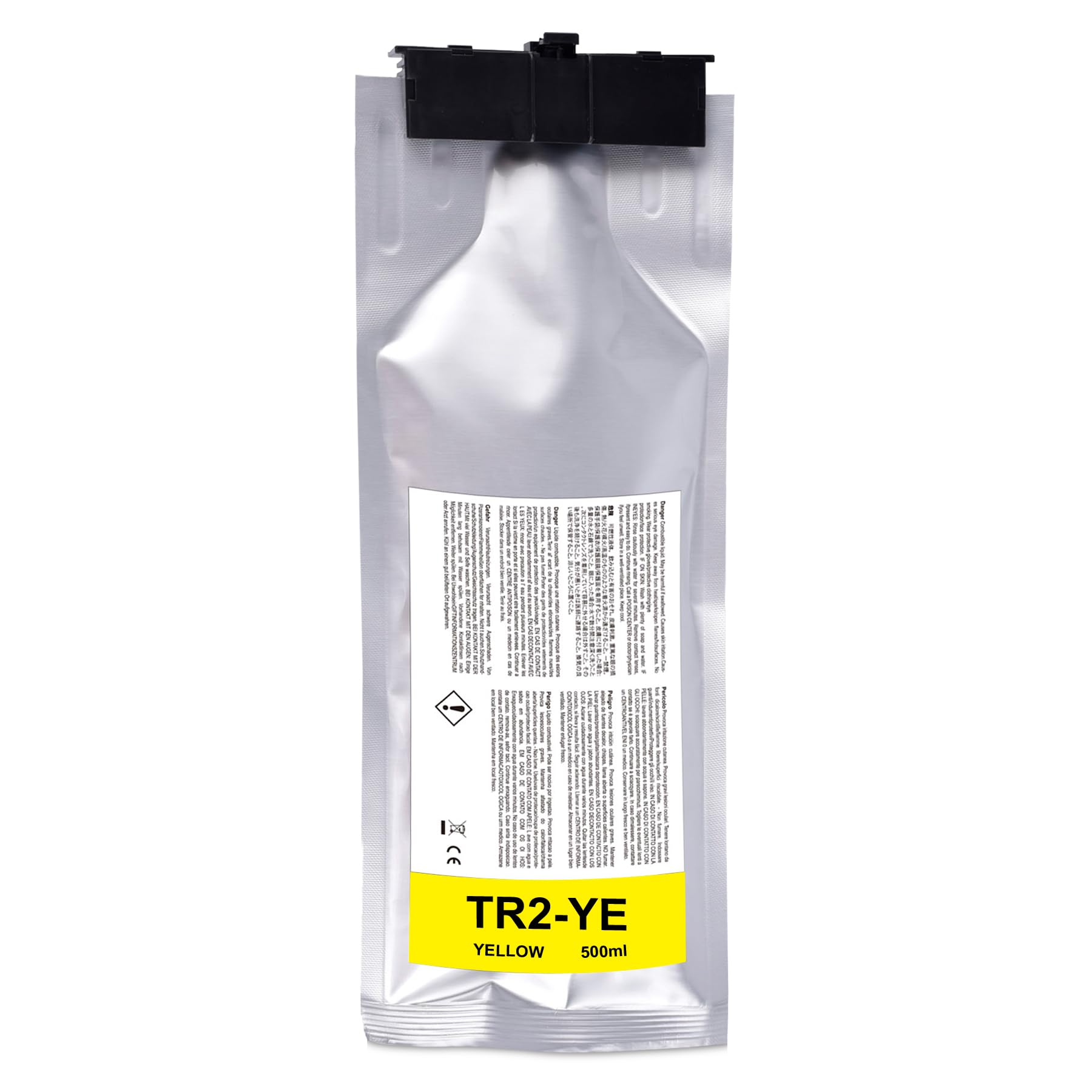 Photo 1 of TR2 Ink Cartridge Replacement for Roland TrueVIS TR2 Yellow Ink Compatible for TR2-YE for TrueVIS SG-540 SG2-540 SG2-640 SG3-540 VG-540 VG-640 VG2-540 VG2-640 VG3-540 VG3-640 Printers (1-Yellow 500ML)