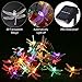 Solar String Lights, 19.7feet 40 LED Dragonfly Outdoor Solar Powered Lights Waterproof Fairy Lights for Patio, Garden, Lawn, Path, Party and Home Decorations, Multi Color