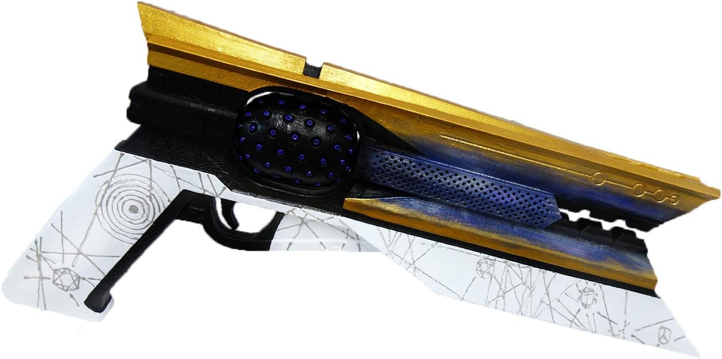 Designed By Sunshot Hand Cannon Prop Free Destiny Banner, has Moving Ammo, Plastic Light and Durable. Safe, Does not Shoot
