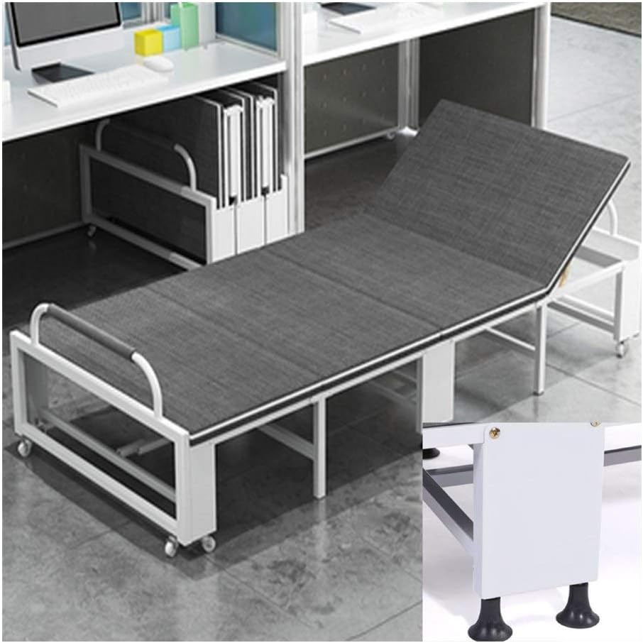 GYYARSXPortable Folding Bed Folding Bed Adjustable Backrest Single