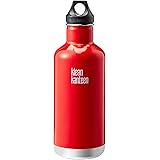 Klean Kanteen Classic Stainless Steel Double Wall Insulated Water Bottle with Loop Cap