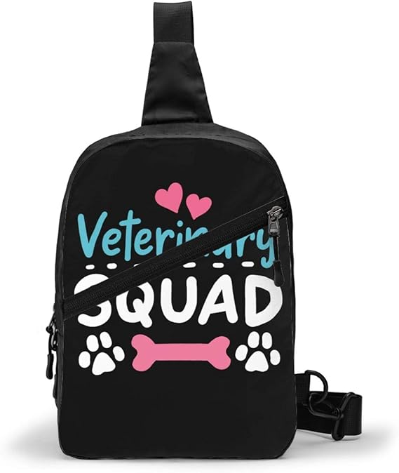 shenguang Sling Backpack Crossbody Chest Bag Veterinary Squad Shoulder Bag for Men Women Outdoor