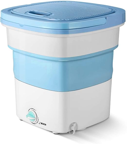 FANDOM Portable Mini Folding Clothes Washing Machine, Bucket Automatic Foldable Washer, for Home