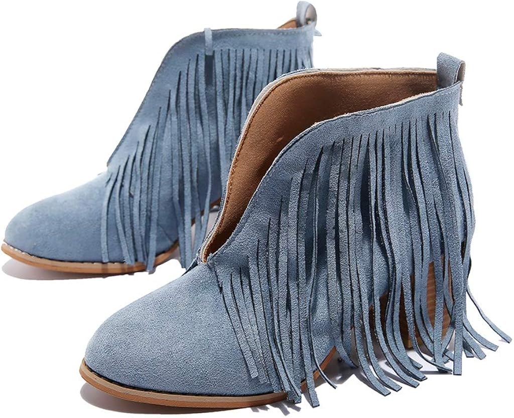 Amazon Com Lim Shop Flats Shoes Womens Western Fringe Booties
