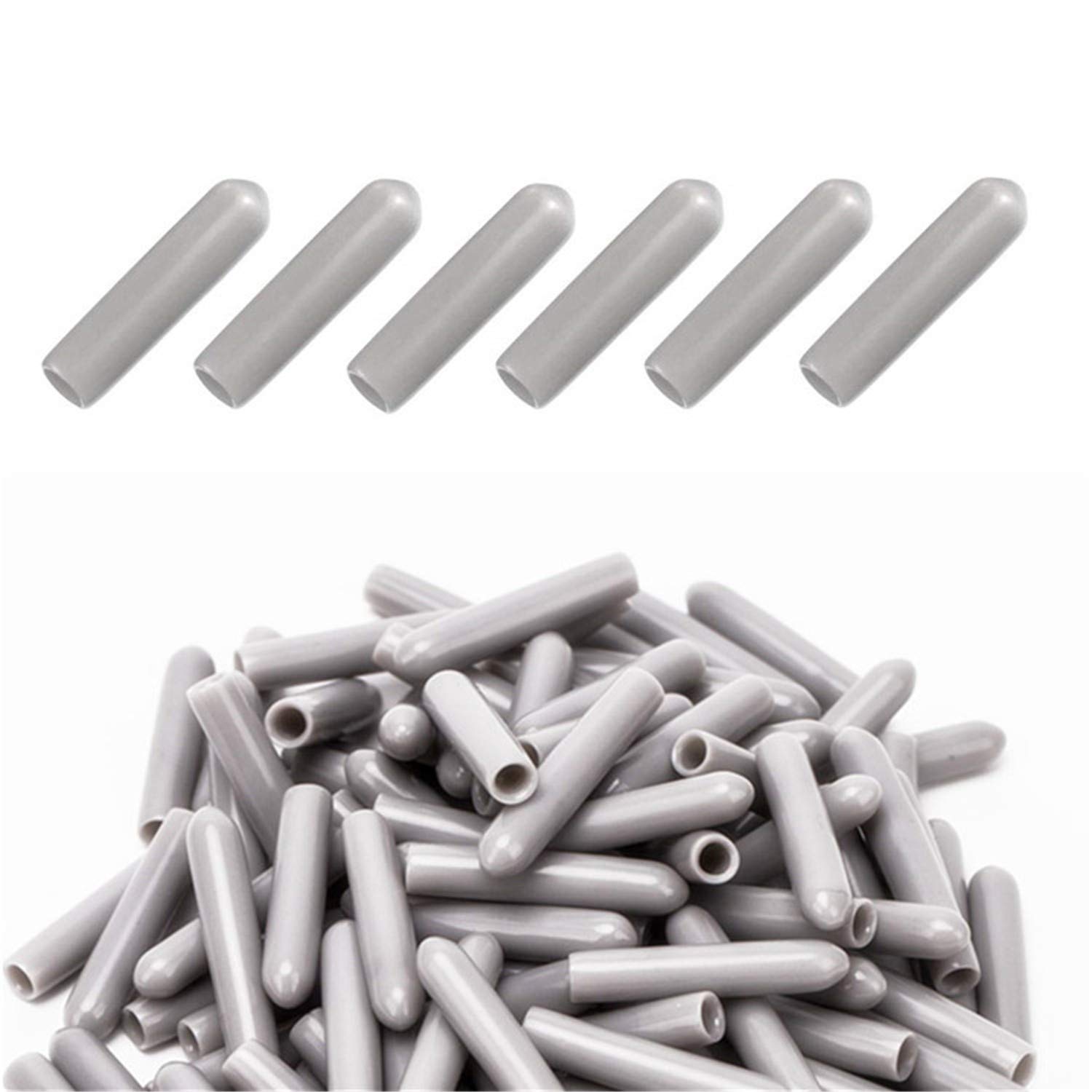 JinYu Dishwasher Rack Caps - Pack of 50 Dishwasher Rack Tip Prong Cover Caps Prong Rack Caps for Simply Slide On grey