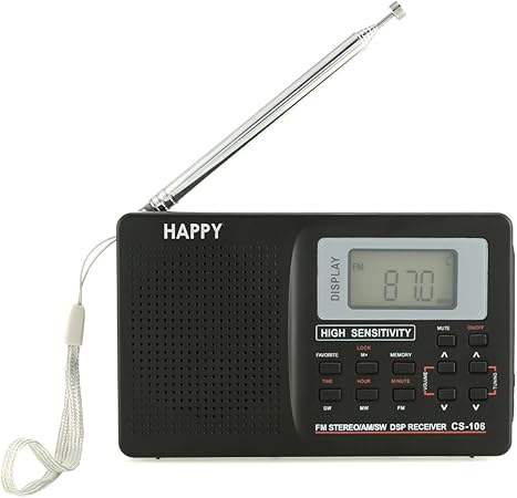 Amazon Soonhua ミニfm Amラジオ ポータブル ポケットラジオ 数字dspラジオ 高感度 Lcd液晶デジタルステレオ イヤホン付き Usb充電 両色に選択 Fm Am Swラジオ Soonhua ポータブルラジオ