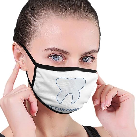 Xunulyn Personalized Face Protect Covers Print Tooth Dental