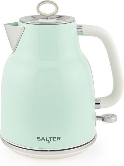 Salter Retro Green 1.7 L Kettle 3KW Rapid Boil 360° Base Removable Filter