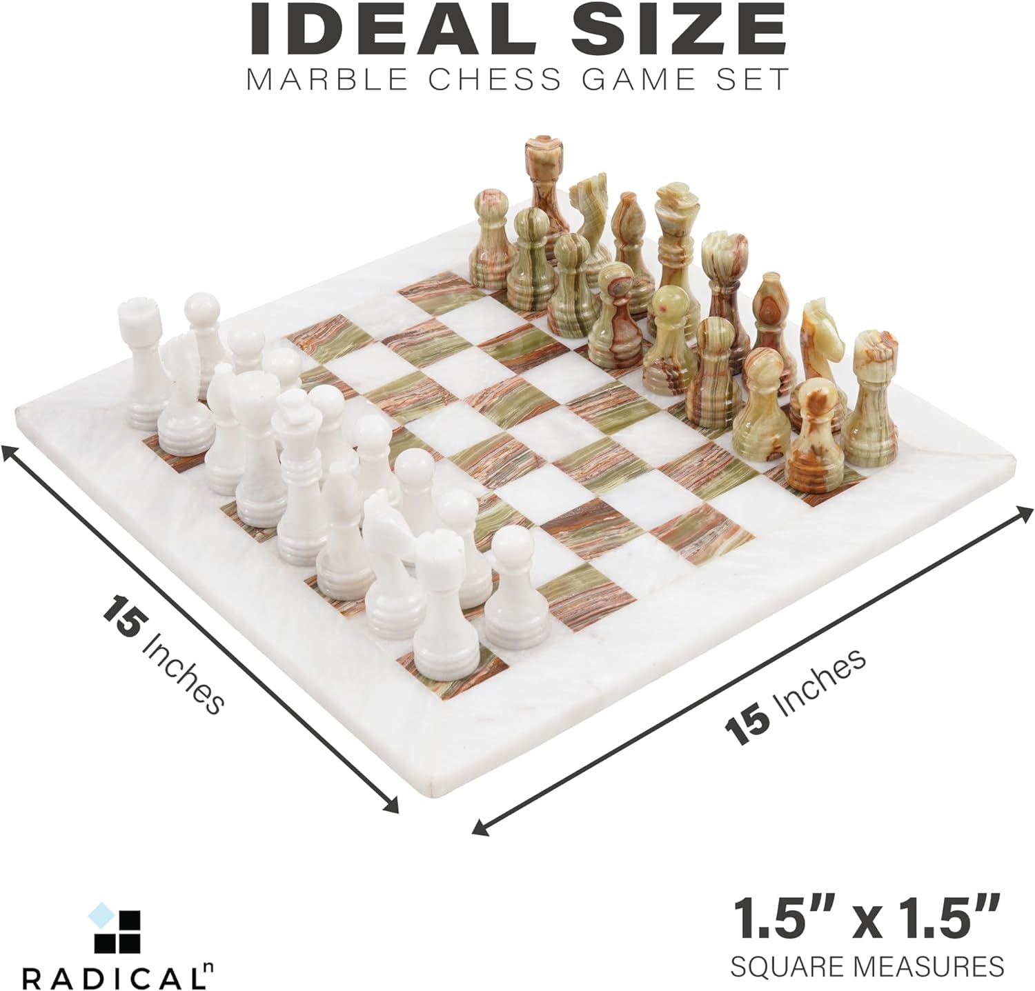 Radicaln Marble Chess Set 15