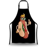Olikked Garden Apron for Men Funny Hot Dog Women Aprons for Kitchen Cooking Restaurant BBQ Painting Crafting Gardening 27” (W) x 31” (H), Waterproof Apron