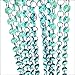 16.5 Feet Crystal Beads Chain Garland of Azure Chandelier Bead Lamp Chain for Wedding Party Tree Garlands Decoration， DIY Craft Jewelry Making and Other DIY Projects(Azure)