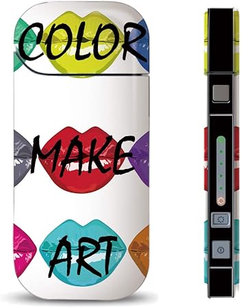 Amazon Iqos スキンシール Iqos専用 海外 デザイン 唇 Lip Kissマーク Mark 香水 オシャレ かわいい Iqos アイコス 表 裏 側面 全面対応 ノーブランド品 スキンシール