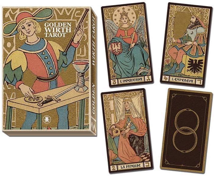 Golden Tarot of the Tsar: 78 full colour tarot cards with gold