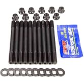 ARP 2074202 Pro Series Cylinder Head Studs, With 12-Point Style Nuts, For Select Mitsubishi Applications