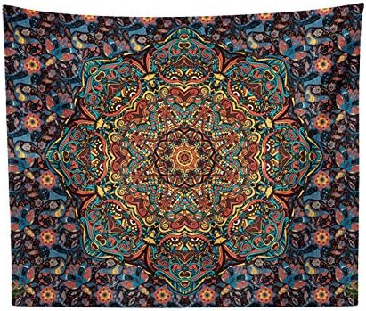 1xToruiwa Mandala Tapestry Hippie Wall Hanging Bohemian Dorm Decor for Living Room Bedroom Dorm Decor 130 * 150cm / 51 * 59 Inch