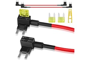 3 Pcs Tipm Fuel Pump Relay Bypass Kit 11.8 Inch Length, Tipm Bypass Cable 14 AWG, Electrical Bypass Fuse with Mini Car Fuses 20A Fuse Puller for Repair Fuel Pump Relay Bypass by XIOGZAXI