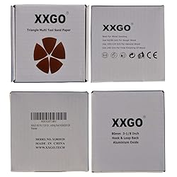 XXGO 60 Pcs 120 Grits Triangular 3-1/8 Inch 80mm