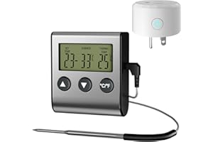 Wothfav Digital Temperature Controller Kit, Reptiles Thermostat Outlet with Summer/Winter Mode, Plug-in Thermostat Controller for Heaters Coolers Aquarium Home Brewing & Fermentation, 32-199°F