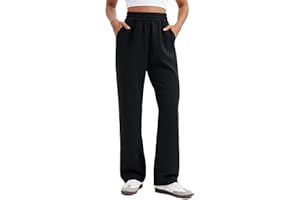 CRZ YOGA SoftAura Wide Leg Casual Sweatpants Women 29"/31" - Modal Lounge Travel Casual Pants with Pockets