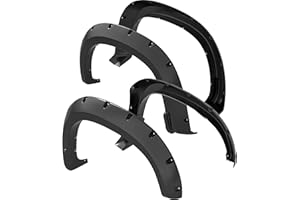 YITAMOTOR Fender Flares Kit Compatible with 2019-2024 Chevy Silverado 1500 (Excl. 2019 LD), Pocket Bolt-Riveted, Paintable Wheel Flares, 4 Pcs