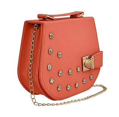 BFC- Sling Bag For Woman with Gold Chain