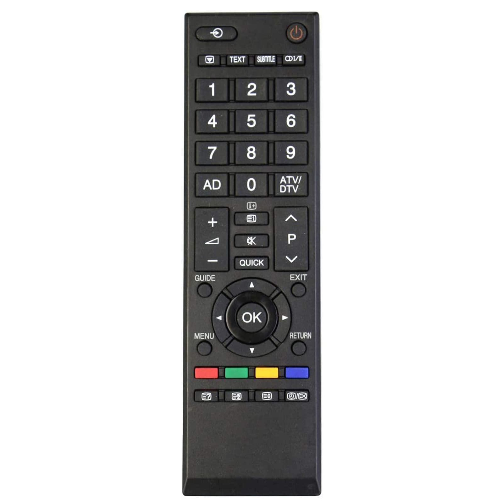 AULCMEET CT-90326 Replacement Remote Control fit for Toshiba Smart TV 26AV607PG 26AV615DB 32AV607PG 32AV607PR 32AV615DB 32AV605PR 32AV607P 32AV633DB 32AV603PG 32LV655D 32AV603PR
