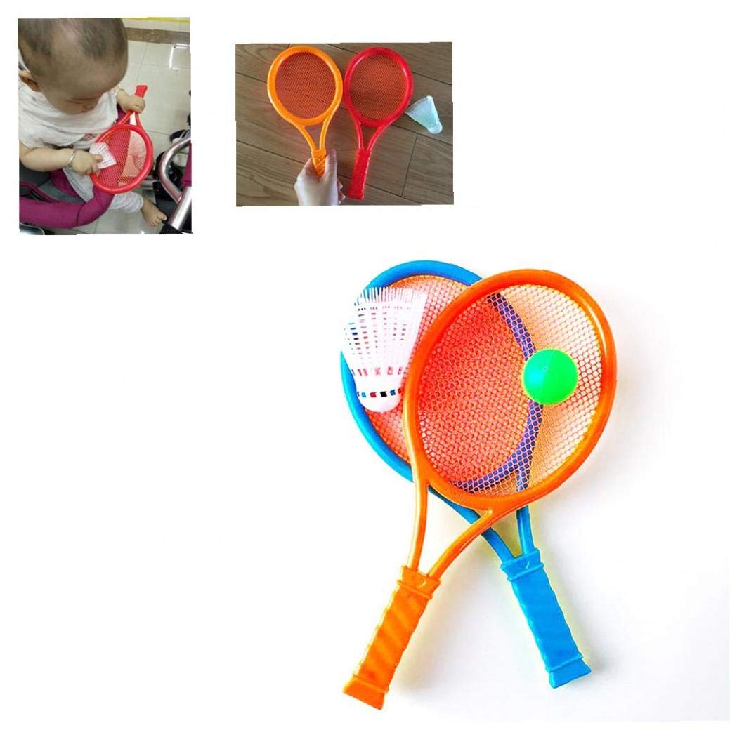 Yzlsm 1set Tennis Badminton Racket Toy for Children Tennis Rackets and