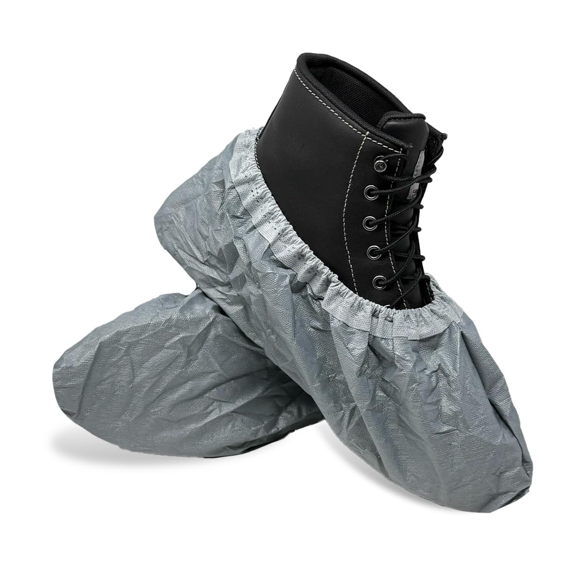 Condition photo showing New/Like New for shubee® armordillo disposable boot and shoe covers, tough tread® technology, heavy duty, double-laye