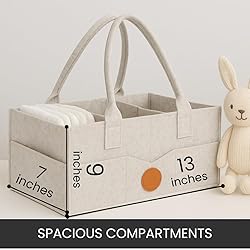 PRIMERA COLLECTIONS - Felt Diaper Caddy Organizer