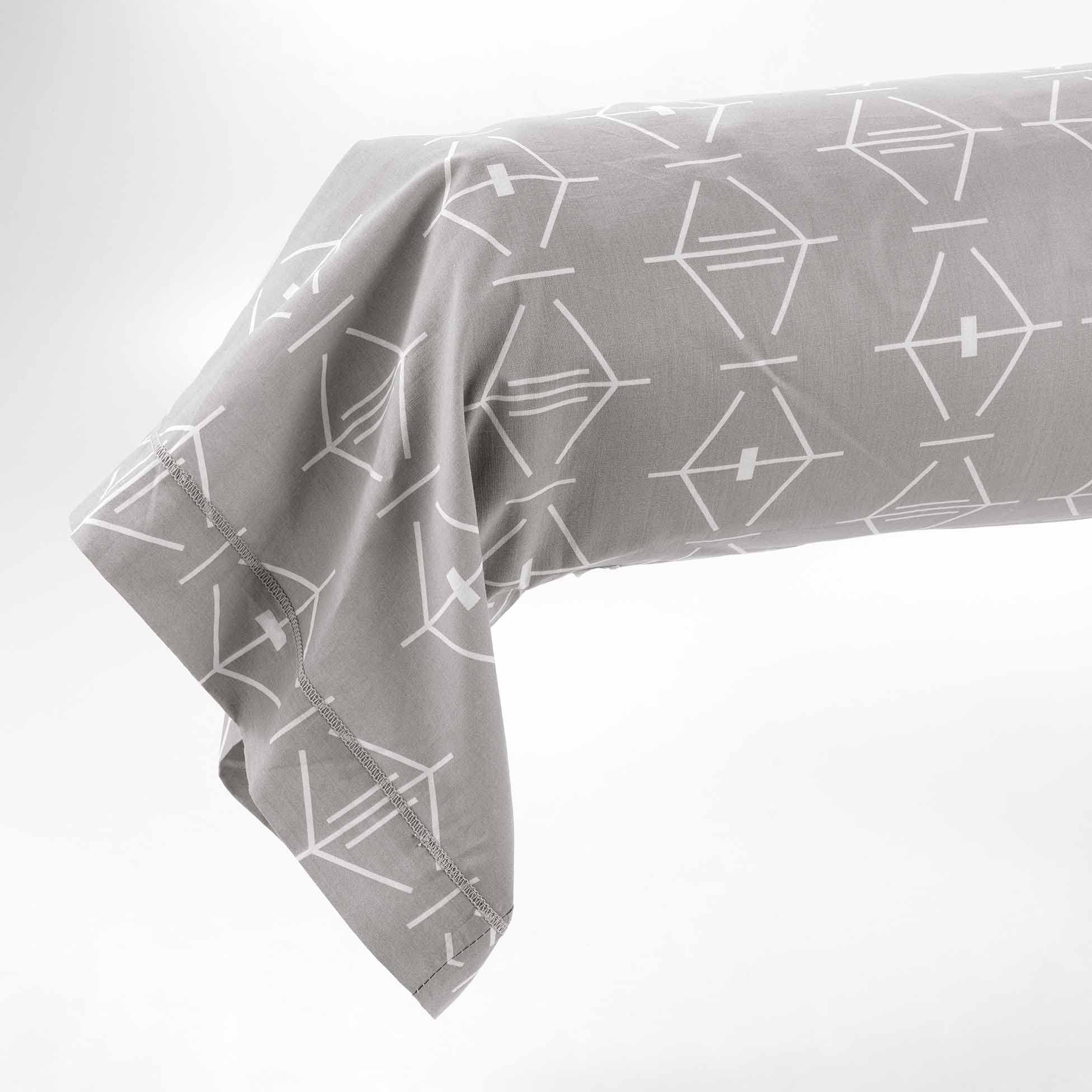 douceur d'intérieur, Bolster Cover 85 x 185 cm Natural 100% Cotton Aristide