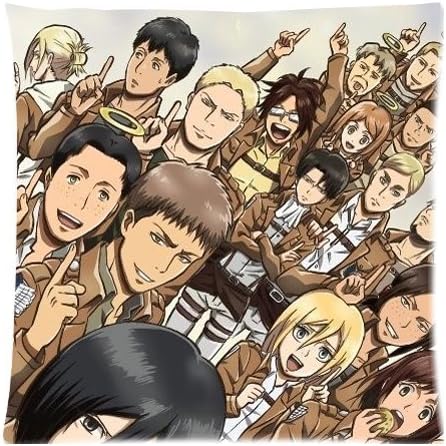 pillow and Outdoor Throw Pillow Japanese Attack On Titan Manga Anime Comic 18 inch (two sides)