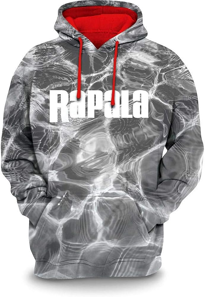 Rapala Sweatshirt Grey Glare Medium: Clothing