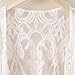 Upopby Womens Lace Beachwear Cover Up Swimwear Swimsuit Bikini Kimono Cardigan L White