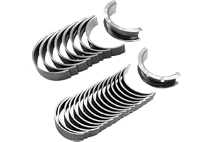 Main & Rod Bearings Kit 2.450in Journal Standard Size Fit for 1968-2002 Chevy GM SBC 350 305 327 307 5.7L 5.0L V8 Car and Tru