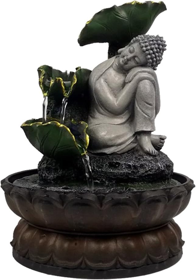 Yinasen Buddhism Fengshui Lucky Water Running Fountain Figurines (Style 8)