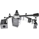 findmall 6Pcs AXA 250-100 Tool Post Set CNC High Accuracy Piston Type Quick Change Tool Post Set Swing Dia 12 Inch