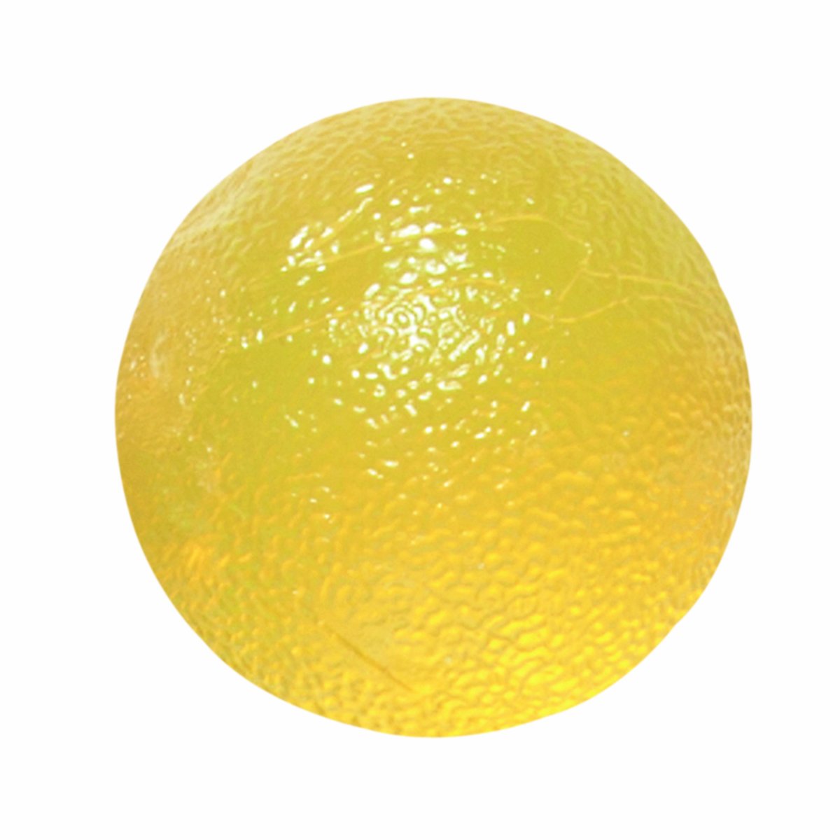 CanDo Hand exerciser - finger strengthener CanDo® exercise ball / stress relief ball - round, yellow (very light) — image 1