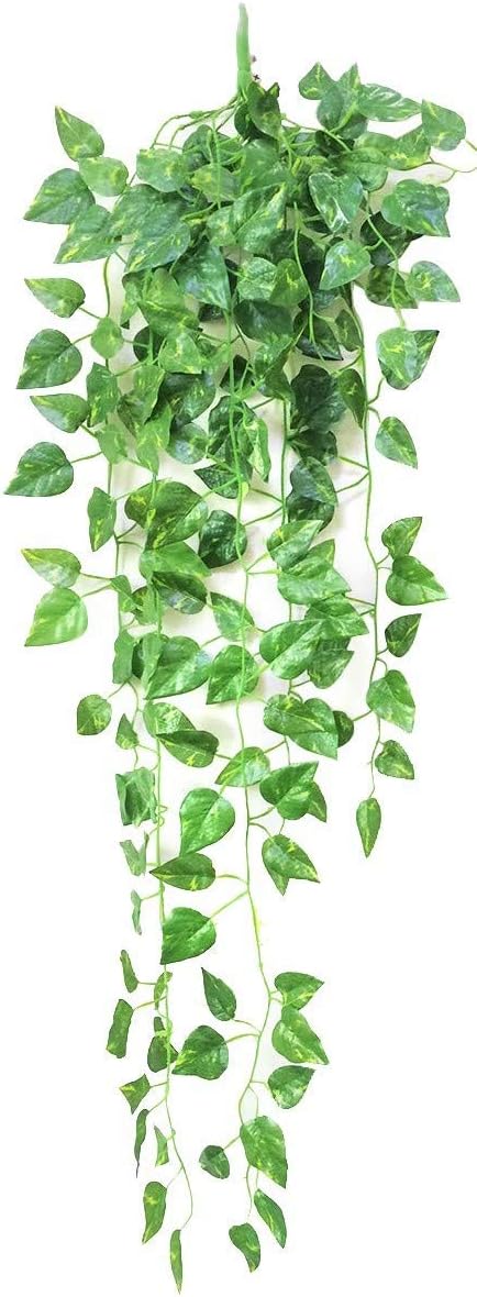 Garden Hub Artificial Hanging Creeper (9 Branches, Money Plant Leaves, 100cm)