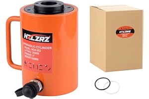 HZLZRZ 30T Hydraulic Cylinder Jack Hollow Single Acting Hydraulic Ram Cylinder, Hydraulic Lifting Cylinders 2"(50mm) and Porta Power Kit(RCH-302)